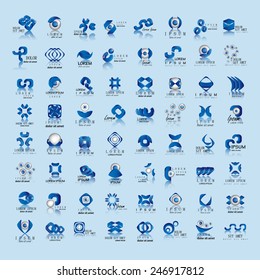 Unusual Icons Set - Isolated On Blue Background - Vector Illustration, Graphic Design Editable For Your Design  