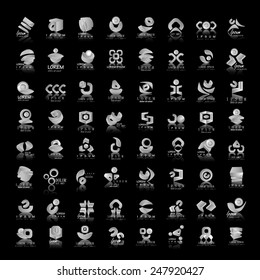 Unusual Icons Set - Isolated On Black Background - Vector Illustration, Graphic Design Editable For Your Design