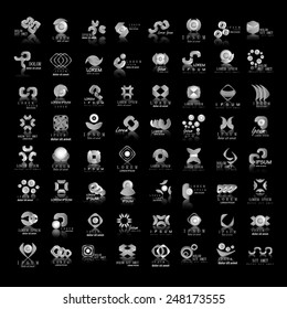 Unusual Icons Set - Isolated On Black Background - Vector Illustration, Graphic Design Editable For Your Design 