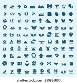 Unusual Icons Set - Isolated On Blue Background - Vector Illustration, Graphic Design Editable For Your Design