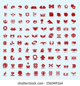 Unusual Icons Set - Isolated On Blue Background - Vector Illustration, Graphic Design Editable For Your Design