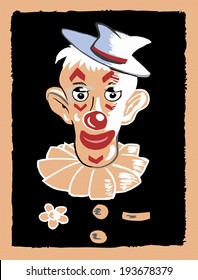 Unusual illustration clown circus