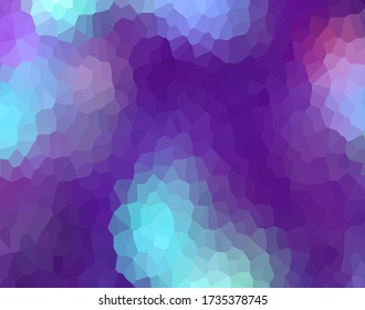 Unusual and interesting crystalled vector image. Magnificent and vivid color scheme. Bright background picture.