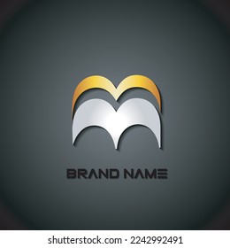 Unusual Letters m Graphic Design Editable For Your Design
