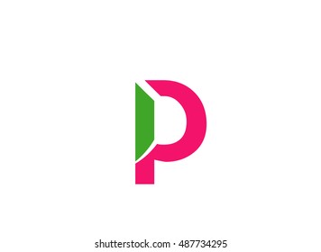 Unusual Letters p Graphic Design Editable For Your Design
