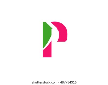 Unusual Letters P Graphic Design Editable Stock Vector (Royalty Free ...