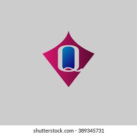 Unusual Letters q Graphic Design Editable For Your Design
