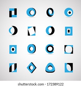 Unusual Letters Set - Isolated On Gray Background - Vector Illustration, Graphic Design Editable For Your Design.