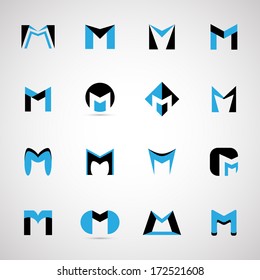 Unusual Letters Set - Isolated On Gray Background - Vector Illustration, Graphic Design Editable For Your Design.