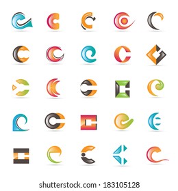 Unusual Letters Set - Isolated On White Background - Vector Illustration, Graphic Design Editable For Your Design