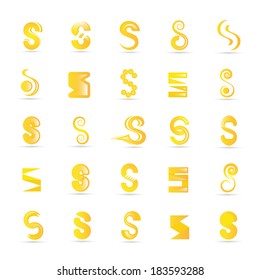 Unusual Letters Set - Isolated On White Background - Vector Illustration, Graphic Design Editable For Your Design