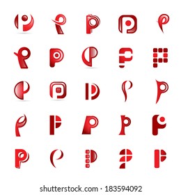 Unusual Letters Set - Isolated On White Background - Vector Illustration, Graphic Design Editable For Your Design