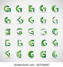 Unusual Letters Set - Isolated On Gray Background - Vector Illustration, Graphic Design Editable For Your Design 