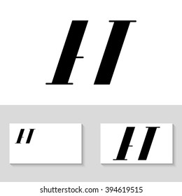 Unusual minimalistic monogram A and V. Business logo template