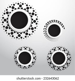 Unusual Modern Design Abstract Circle Element for your Presentation , Vector Illustration.