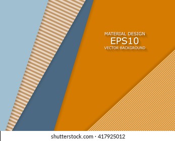 Unusual modern material design vector background. Geometric shapes. Eps10 vector illustration