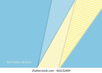 Unusual modern material design vector background. Geometric shapes. Eps10 vector illustration