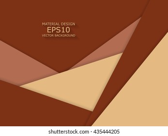 Unusual modern material design vector background. Geometric shapes. Eps10 vector illustration