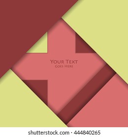 Unusual modern material design vector background. Geometric shapes. Eps10 vector illustration