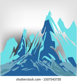unusual mountains against a dark background
