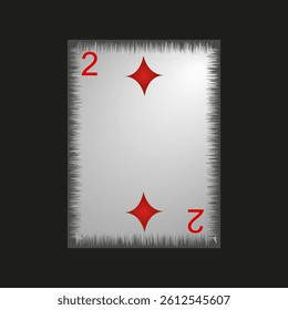 Unusual playing cards on a black background