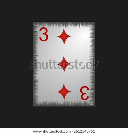Unusual playing cards on a black background