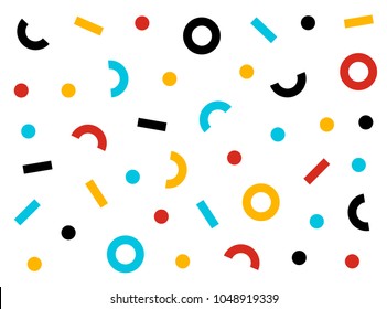 An unusual popular geometric pattern in modern design. Creative abstract background for business and design ideas. Free vector art shapes vector red blue orange colors.