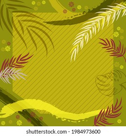 Unusual scarf floral print. Modern style millefleurs. Floral pretty background for scarf print, textile, covers, surface, scrapbooking, decoupage. Bandana, pareo, home textile design