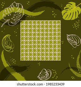 Unusual scarf floral print. Modern style millefleurs. Floral pretty background for scarf print, textile, covers, surface, scrapbooking, decoupage. Bandana, pareo, home textile design