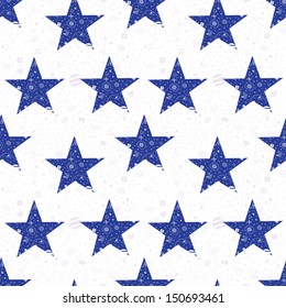unusual seamless pattern abstract stars. vector print