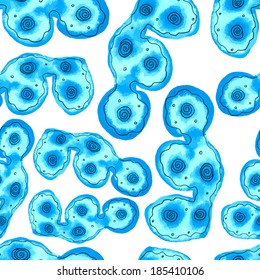 Unusual seamless pattern with abstract texture. Water-color effect.