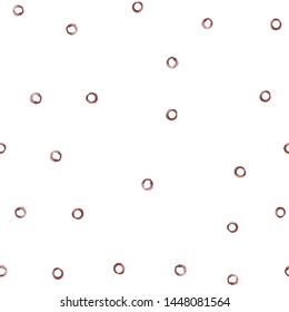 Unusual Seamless pattern a Circle Desaturated dark red and grayish red color. Perfect for your design, textile, pattern fills, box, posters, cards, web page etc. Pattern under the mask. Vector.