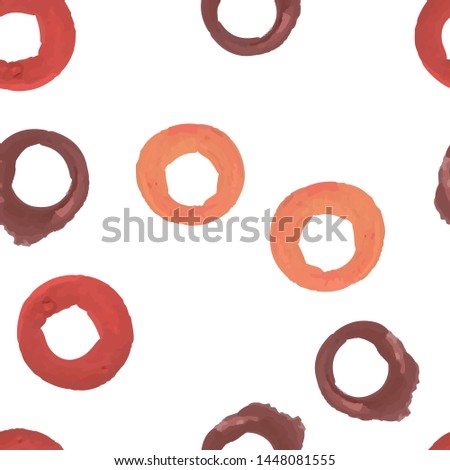 Unusual Seamless pattern a Circle of three color. Perfect for your design, textile, pattern fills, box, posters, cards, web page background etc. Pattern under the mask. Vector.