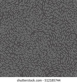 Unusual Seamless pattern monochrome Organic Rounded Lines . Nature wrapping paper.