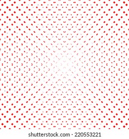 Unusual Seamless Vector Pattern with Red Squares and Rectangles