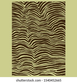 Unusual striped texture. Hand-drawn vector background for your natural design.