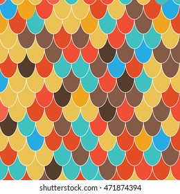 Unusual tile with Moroccan Fish Scales. Perfect for wall, paper, prints.