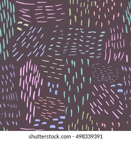 Unusual trendy seamless pattern in modern style. Vector texture simple painted in pastel colors. Wallpaper for your design in scandinavian style.