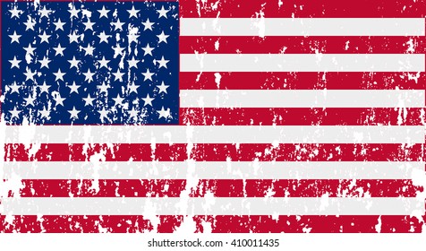 Unusual USA flag. Vector image  svg