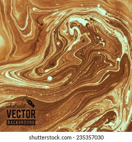 Unusual vector background. Abstract handmade texture. Beautiful painted backdrop with waves.