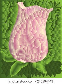 Unusual vector illustration in the form of roses