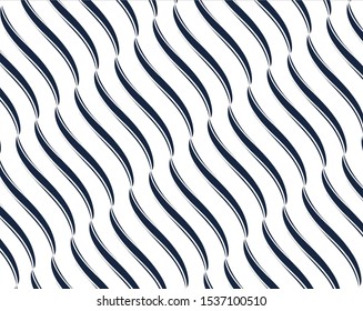 Unusual vector painted seamless pattern, brush strokes. Grunge geometric background. Distress texture. White black stripes design. Wallpaper, fabric print, furniture. Contrast graphic textile.