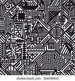 Unusual vector pattern. Fantasy scheme