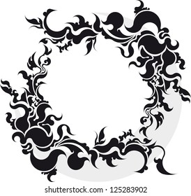 Unusual Vintage frame for your design. Vector illustration.