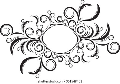 Unusual Vintage frame for your design. Vector illustration.