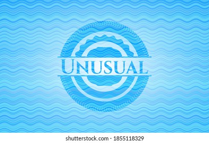 Unusual water representation emblem background. Vector Illustration. Detailed. 