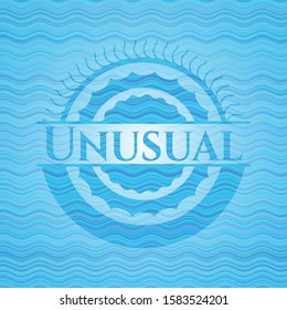 Unusual water wave emblem background. Vector Illustration. Detailed.