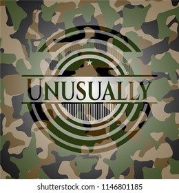 Unusually on camo texture