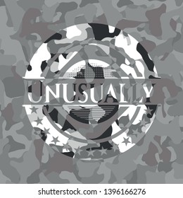Unusually on grey camo pattern