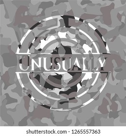 Unusually on grey camo texture